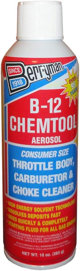 B-12 Berryman Products Chemtool Carburetor, Choke and Throttle Body Cleaner, 10oz (Pack of 12) (0110-12PK): Automotive