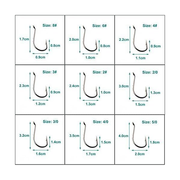 Carbon-Steel-Hooks-Extra-Sharp-Black-Barb-Fishhooks-11-Sizes