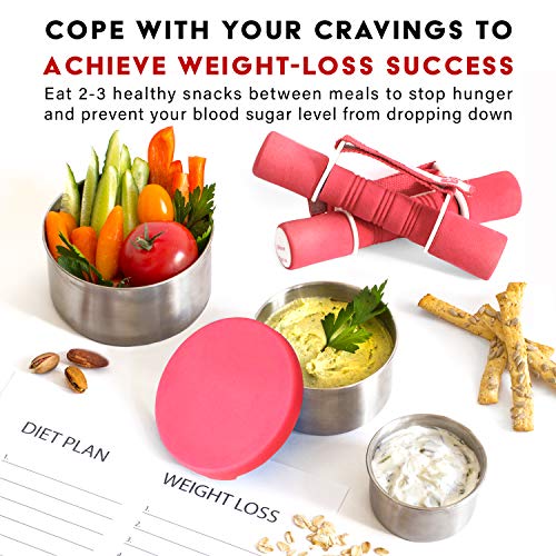 Stainless Steel Snack Containers Plastic Free Leakproof Snack Pots