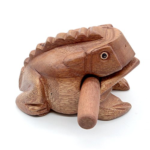 Wooden Frog Rasp Musical instruments of Africa Frog Rasp Super Guiro (4 Inch) Buy Online in