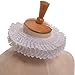 GRACEART Renaissance Elizabethan Ruffled Collar Neck Ruffle (B-White)