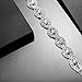 JEWMAY Yumei Jewelry Clear Rhinestone Bracelet Silver-tone Wedding Bridal Bracelet Crystal Bracelet
