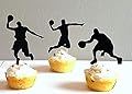 Various Fun Designs of Footballs/Hot Air Baloons/ Christmas Cupcake Toppers for Birthday/Bridal Shower/Weddings/Christmas Events/Party sets of 12...