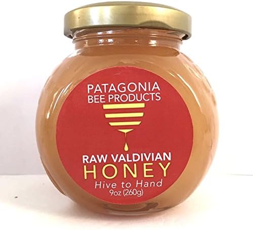 Patagonia Bee Products 100% Raw Valdivian Honey | Honey from the Patagonian Rainforest in Chile 9oz/260g