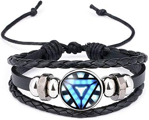 Marvel Supper Heroes Bracelet Captain America Batman Superman Leather Bracelet