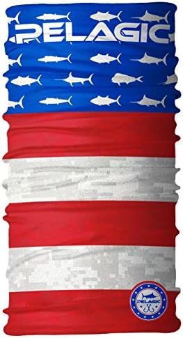 Pelagic Americamo Sunshield | UPF 50+ Neck Gaiter Face Mask for Fishing