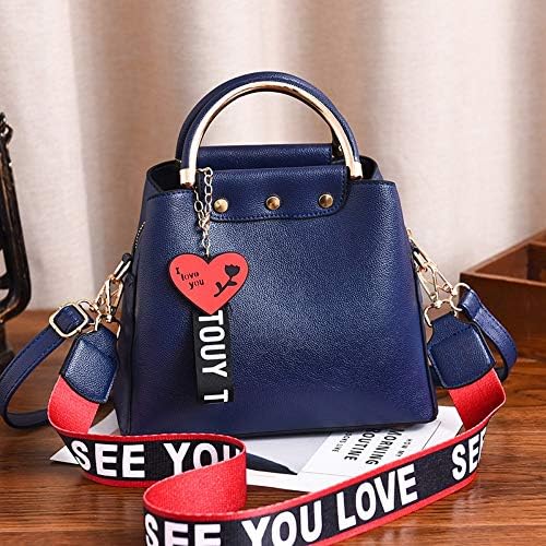 WOAIRAN Shoulder Bag Women Fashion Simple Handbag Classic Vintage Crossbody Ladies Leisure Wide Shoulder Strap Messenger Bags