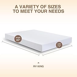 Dyonery RV Mattress King, 10 Inch Memory Foam