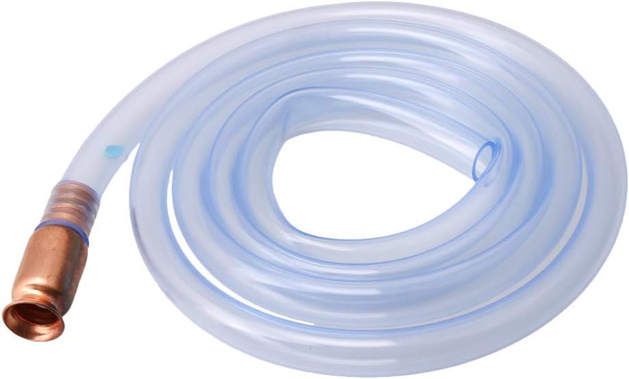 Sevender 186cm Siphon Pump Self Priming Hand-Operated Siphon Pump Multi-Purpose Siphon Pump Hose for Gas Water Fuel Oil Gasoline
