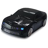 SDGSQHA Wireless Car Mouse, Cool Shape 2.4Ghz Computer Mouse for Laptop PC Mac (Black)