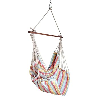 Hangit Cotton Swing Chair (Yellow, 50 Centimeters)