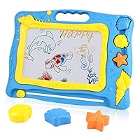 Akamino Magnetic Drawing Board, Drawing Sketch Pad for Kids Ocean Theme Big Size Painting Writing Doodle Board for Toddlers Baby Creative Educational Toys Gift