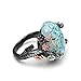 Ginger Lyne Collection Henrietta Elven Tree Branch Setting Oval Green Lab Created Fire Opal Ring