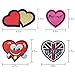24pcs/lot heart style Assorted Iron-on or Sew-on Embroidered Patch Motif Applique Set (Mixed colors Set 17)