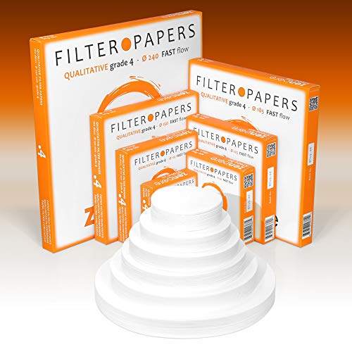 24 Cm Lab Filter Paper, Standard Qualitative Grade 4 ZENPORE Fast