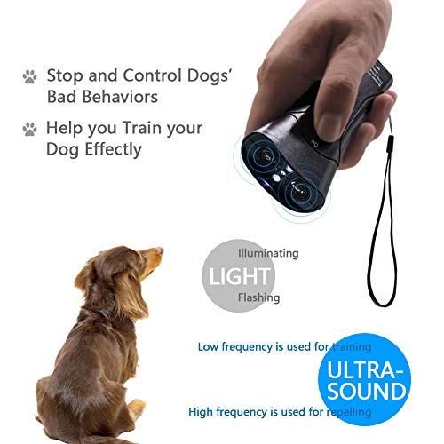OYEFLY Handheld Dog Repellent & Trainer, Ultrasonic Infrared Dog