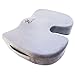 Dr. Anna Luxury Coccyx Orthopedic Memory Foam Seat Cushion. Best Coccyx Orthopedic Support for Office Chair, Car/Truck, Wheelchair Seat for Back Pain and Sciatica Relief.