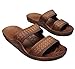 Brown Double Strap Jesus Style Hawaii Sandals. Unisex Sandal For Men Women and Teens