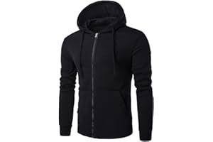 AQAYL Hoodies for Men Zip up Lightweight Hoodie Big and Tall Sweatshirts Casual Long Sleeve Hooded Sweatshirt Fashion Jackets