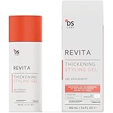 DS Labs For Men & Women Revita Hair Styling Gel for All Hair Types - Medium Hold, Volumizing & Thicker Looking Finish, Water Based, No Flakes or Residue, 3.4 Fl Oz