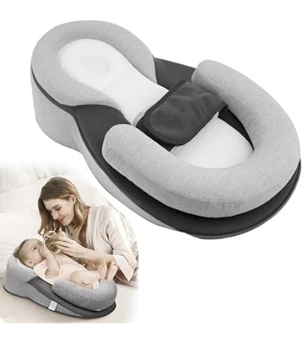 Baby Reflux Pillow - Wedge Shaped Feeding Support Pillow For Newborns, Helps Reduce Spit-Up, Anti-Reflux Nursing & Rest Pillow