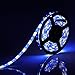 SUPERNIGHT LED Strip Lights Kit Waterproof 16.4FT 5050 RGB + Cool White Color Changing Flexible Rope Lights Waterproof 300 LEDs TV Back Lighting with Remote Controller and 12V Power Supply