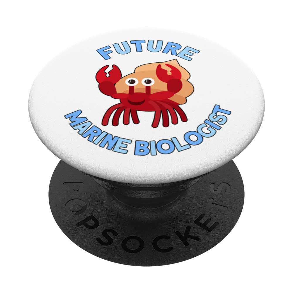 Future marine biologist marine life hermit crab PopSockets Swappable PopGrip
