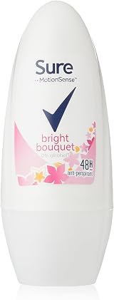 Sure Bright Bouquet Antiperspirant Roll On Deodorant for Women 6 x 50 ml 48