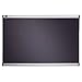 Quartet Bulletin Board, Fabric, 3' x 2', Prestige Diamond Mesh, Aluminum Frame (B443A)