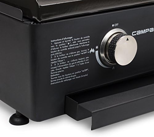 Plancha gaz Campart BA-8453 Vilamoura – 3 brûleurs – Plaque de cuisson en fonte
