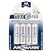 ANSMANN Rechargeable Batteries AA 2000 mAh NiMH - Low self-Discharge Double A Batteries pre-Charged for Camera, Flashlight, Controller, Gamepad, Solar Light, Apple Mouse, Wireless Keyboard - 4 Pack