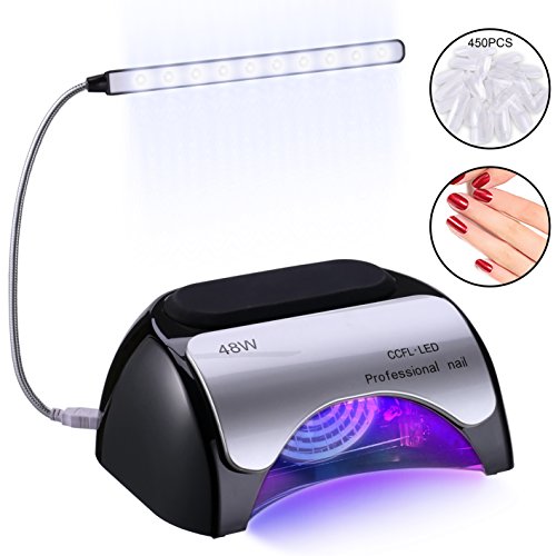 48w gel nail dryer curing light ccfl led uv lamp nail a…