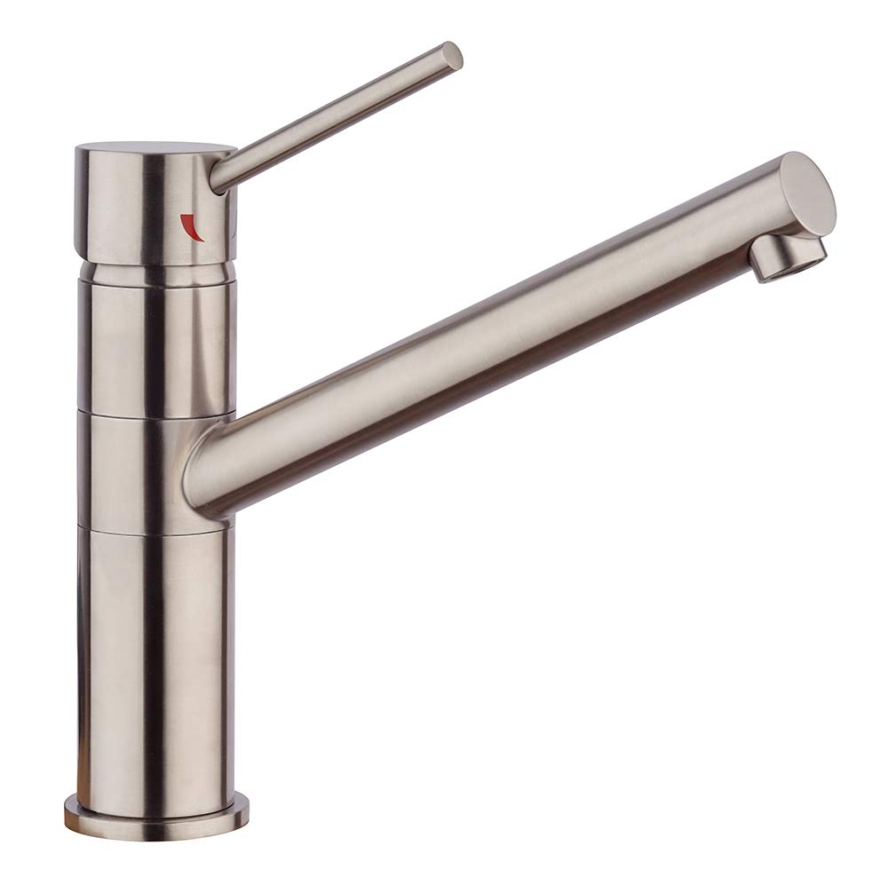 Paini AM10003 Single Lever Sink Mixer for Kitchen, Steel