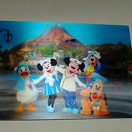 Amazon ディズニー 3dポストカード ミッキー ミニー プルート ドナルド グーフィー はがき ポスカ 年賀状 アニメ 萌えグッズ 通販