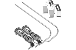 Wood Pellet Oven Meat Probes 2 PT1000 Probes for Traeger Grills Cooking Efficiency