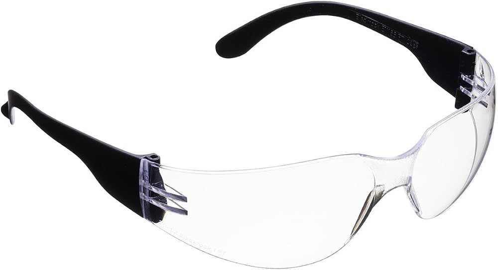 Blackrock Safety Glasses Clear Polycarbonate Anti-Scratch Lens Unisex