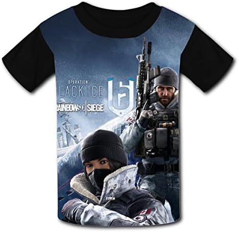 ChenS Children's Rainbow Siege Leisure 3D Print Shirt XS