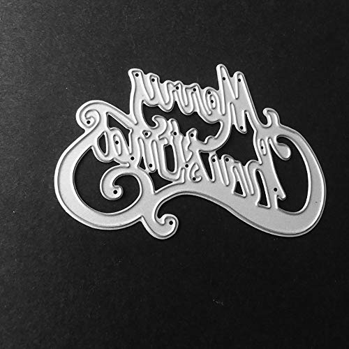 Merry Christmas Cutting Dies Metal Embossing Stencils