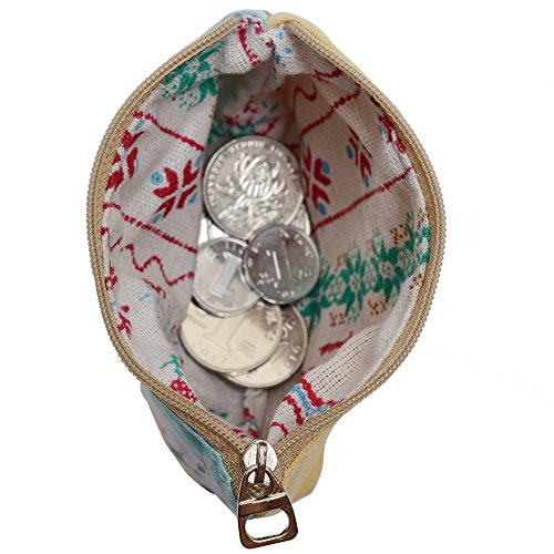 Women and Girls Cute Fashion Coin Purse Wallet Bag Change Pouch Key Holder (Birds) - Thumbnail 4
