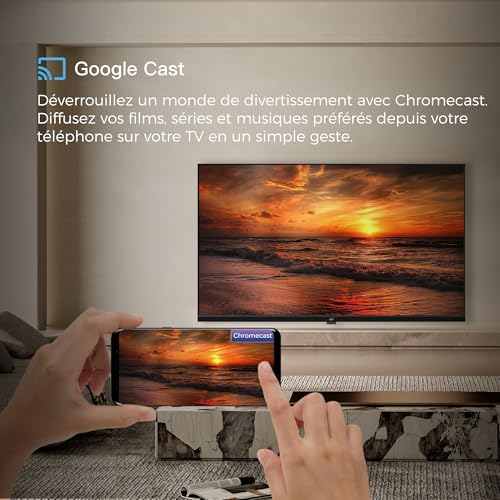 FPD 32 Inch Smart TV - (81 cm) Google TV with Google Play, Google Cast, 720p HD Television, HDR 10, Dolby Audio, Voice Remote, Live TV Streaming
