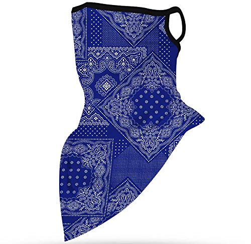 Bandana Face Mask Dust Wind,Neck Gaiter,Tube Mask,Face Scarf with Ear Loops for Men
