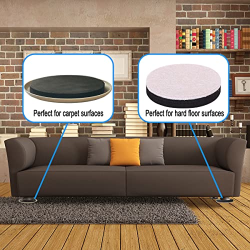 Cinsda 3 in 1 Furniture Lifter Sliders Moving Set, Reusable 5" Sliders