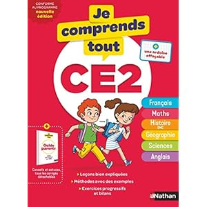 Je comprends tout CE2 – Tout en un (cours + exercices) pour réviser tout le programme du CE2 dans toutes les matières