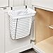 iDesign Steel Over-The-Cabinet Waste Basket or Storage Bin, The Axis Collection, 7.1