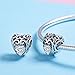 BAMOER 925 Sterling Silver Murano Glass Bead Charms Fit Bracelet