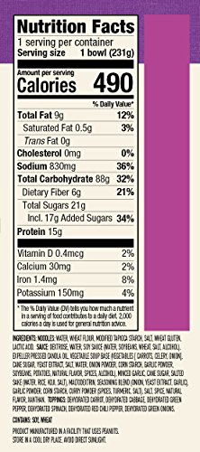Annie Chun's Soy Garlic Noodle Bowl, Non-GMO, Vegan, 7.9 Ounce, Pack of 6