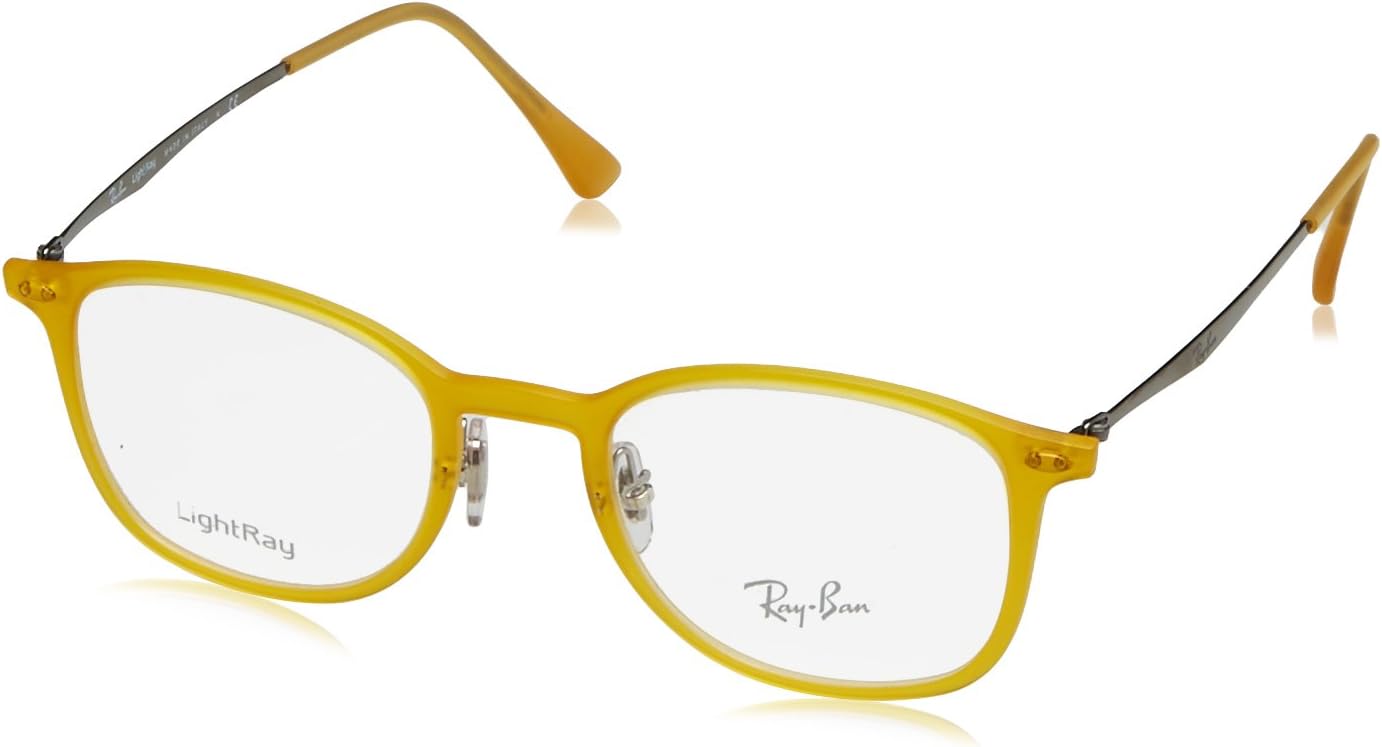 Ray-Ban Unisex Adult Eyeglass Frames 7051, Yellow, 47