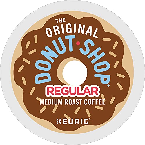 THE ORIGINAL DONUT SHOP REGULAR, SINGLE-SERVE KEURIG K-CUP PODS, MEDIUM ROAST COFFEE PODS, 48 COUNT
