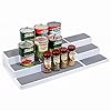Semlos Expandable Spice Rack, 3-Tier Seasoning Shelf, Non-Slip Flavoring Organizer for Kitchen Pantry Cabinets Cosmetics…