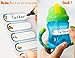 CHUBBIEE Write-On Name Labels for Daycare, Assorted Sizes/Colors, 64 Pack